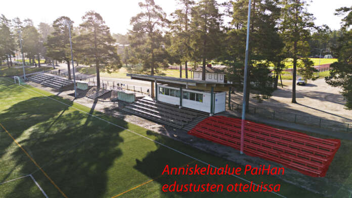 Soikan katsomon länsipääty rajataan sekä PaiHan naisten että miesten edustusjoukkueiden peleissä anniskelualueeksi. Katsomonosan taakse nousee KonttiPome, josta voi ostaa mietoja alkoholijuomia pelitapahtumien aikana. Anniskelualueen kapasiteetti on noin sata katsojaa.